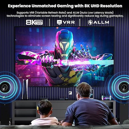 HDMI 2.1 Switch 4 in 1 Out 8K@60Hz 4K@120Hz, 4 Ports HDMI Switcher Splitter - Image 2