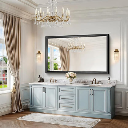 Large Bathroom Mirror, 60 x 36 Inch Rectangular Wall Mirror 0.6" Thickened Deep - Image 2