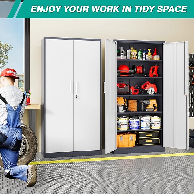 Wide & Deep Metal Storage Cabinet - Image 2