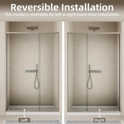 38-42" W x 71" H Pivot Swing Glass Shower Door, Pivot Frame Shower Door - Image 6