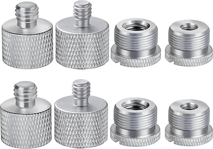IXTECH Mic Stand Adapter Set 8 pieces Metal Microphone Stand Screw Thread by I-XTECH