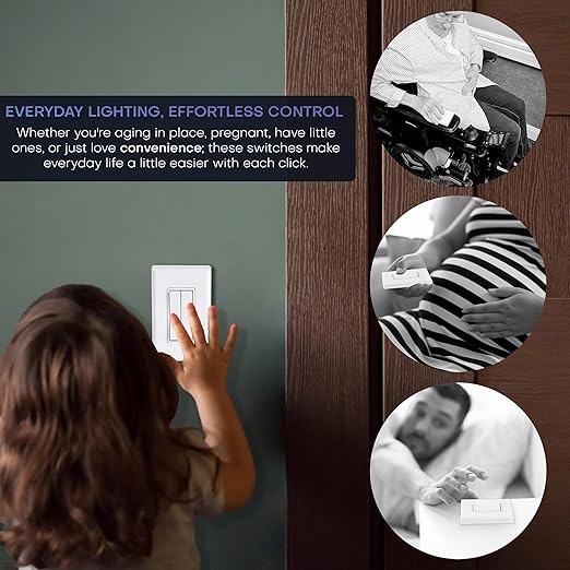 RunLessWire Fan & Light Battery-Free DIY Wireless Light Switch Kit 150ftRF - Image 7