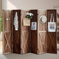 ALeesing 6 Panel Pegboard Room Divider, 5.6Ft Pegboard Display Folding Privacy by ALeesing