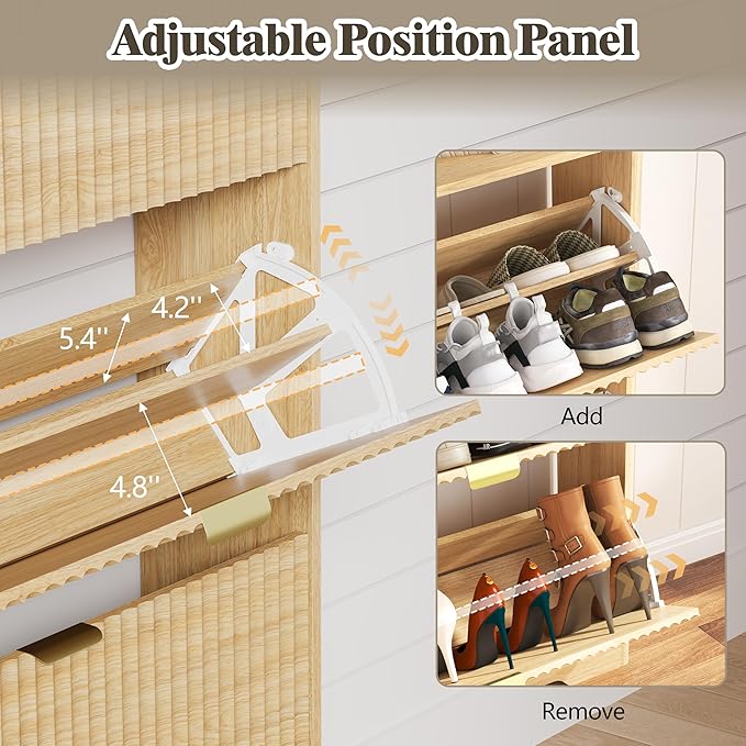 Shoe Cabinet Storage for Entryway - Image 4