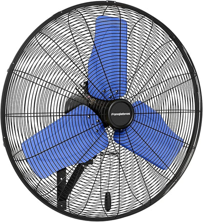 Pro 9500 CFM 24" Outdoor IP44 Waterproof Wall Mount Fan, 3-Speed Oscillating by Fanqiebros