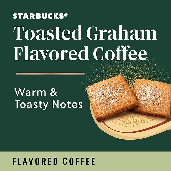 Starbucks K-Cup Coffee Pods, Flavored Hot or Iced Coffee, Toasted Graham - Image 4