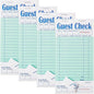 4 Pack Green Guest Checks Books by ZPARIK