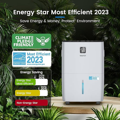 Yaufey 6000 Sq. Ft. Energy Star Certified Dehumidifier, Max 120 Pints - Image 2