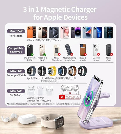 3 in 1 Magnetic Wireless Charging Station - Image 2