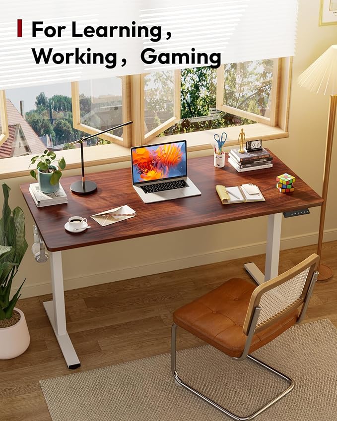 SANODESK Electric Standing Desk 55 x 28 Inches Whole-Piece Desktop Height - Image 3