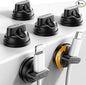 6-Pack Rotatable Cord Holder for Nightstand, LISEN 360°Rotating Magnetic Clips by Lisen