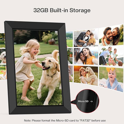 Frameo 10.1 Inch WiFi Digital Picture Frame, Smart Cloud Electronic Photo Frame - Image 3