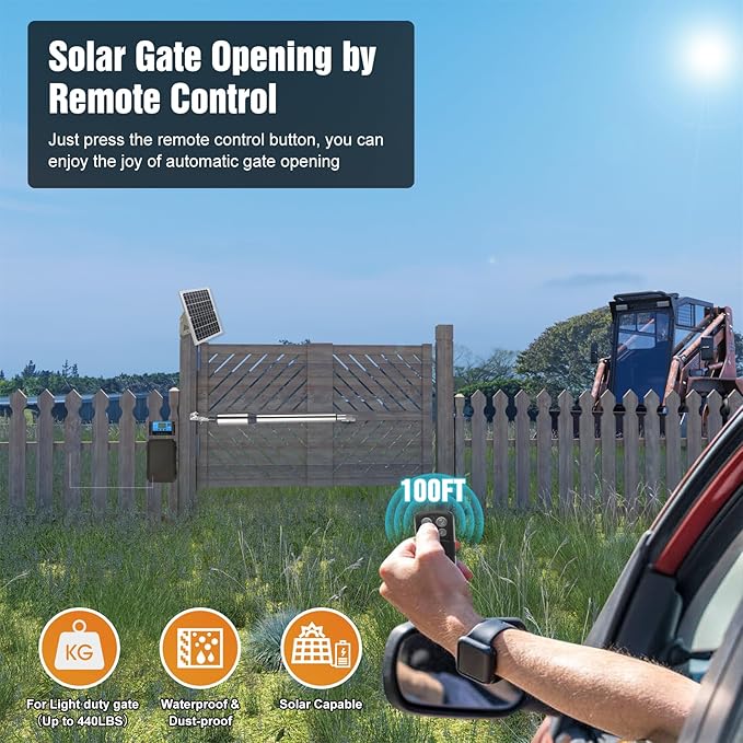 JUJIANG C01 Solar Gate Opener - Image 2
