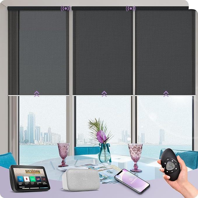 Graywind Motorized Solar Shades Compatible by Graywindbeyondshading