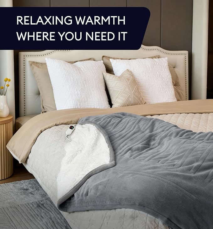 Heated Blanket Electric Throw 50"x60" – Safe Electric Heating Blanket - Image 8