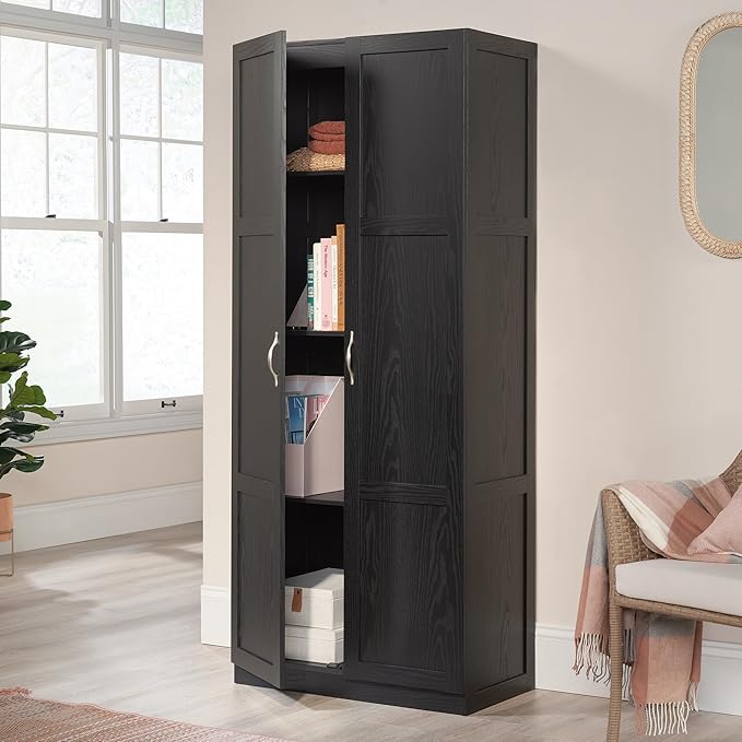 Sauder Tall Storage Cabinet, 4 Adjustable Shelves - Image 4