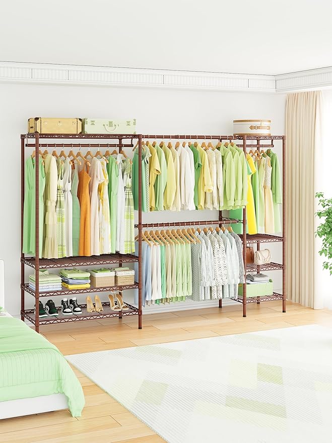 Ulif E11 Heavy-Duty Garment Rack, Metal Freestanding Clothes Rack and Closet - Image 2