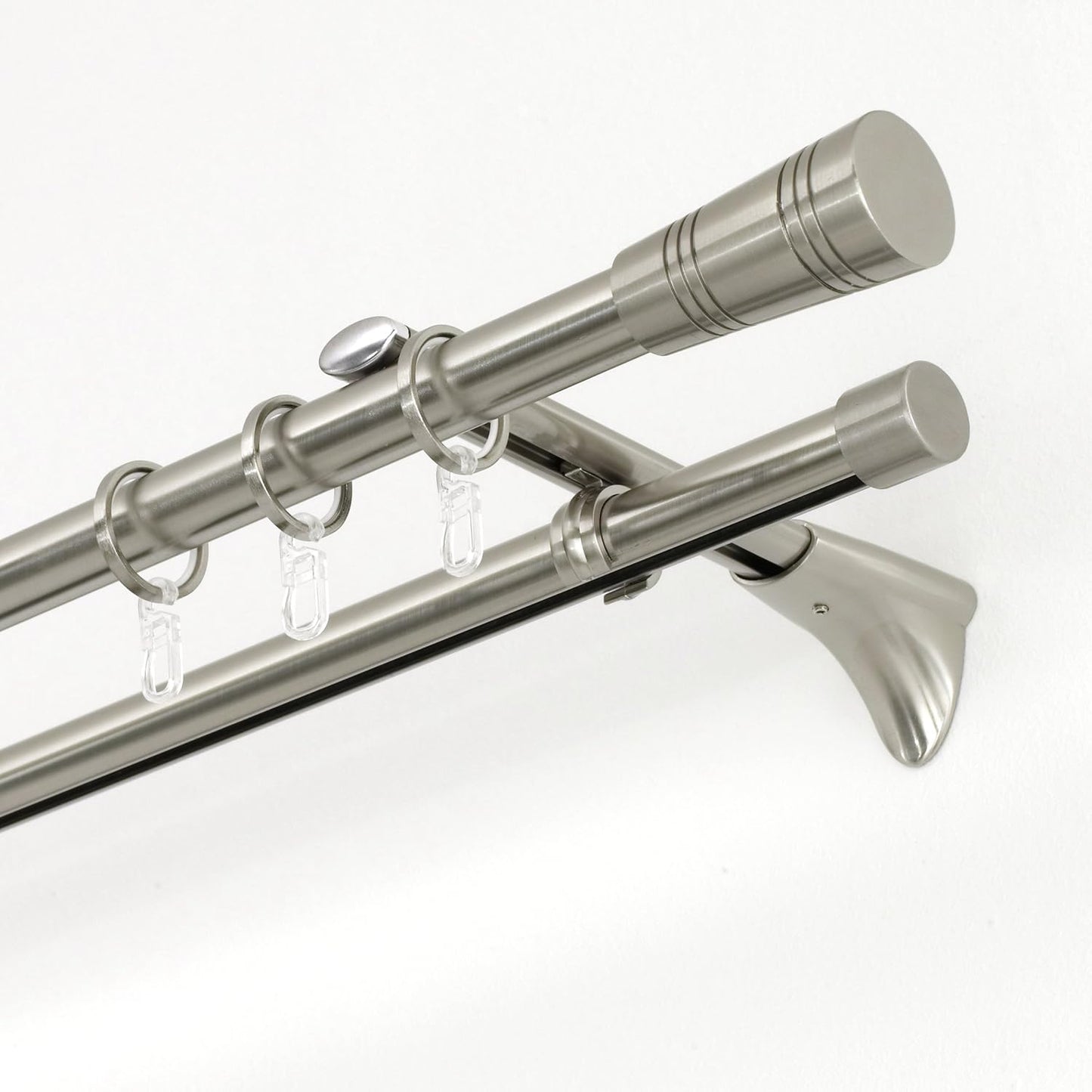 Gardinia Endpin Ø 20 mm, Metal, Stainless Steel Finish, Apollo