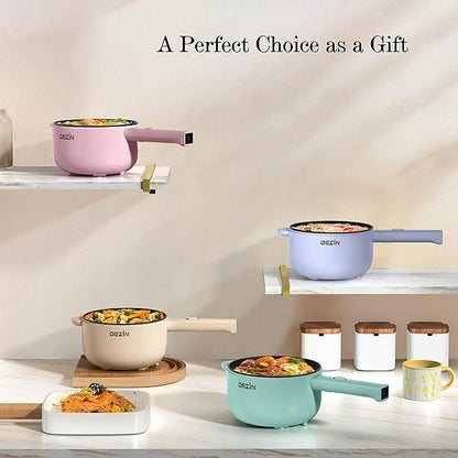 Dezin Electric Cooker, 2L Non-Stick Sauté Pan, Rapid Noodles Cooker, Mini Pot - Image 7