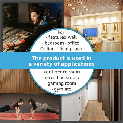 Art3d 4pcs-107 x 8in Slat Acoustic Panel - Image 6