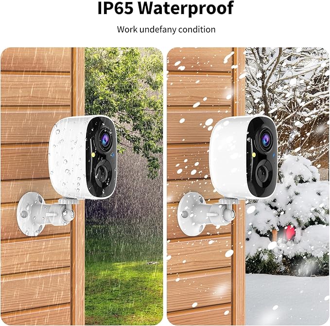 2K UHD Smart Wireless Security Camera Indoor/Outdoor, Battery Powered WiFi - Image 7