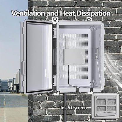 ABS Electrical Junction Box, Ventilated Design, Cable Grommets, IP65 Waterproof - Image 3