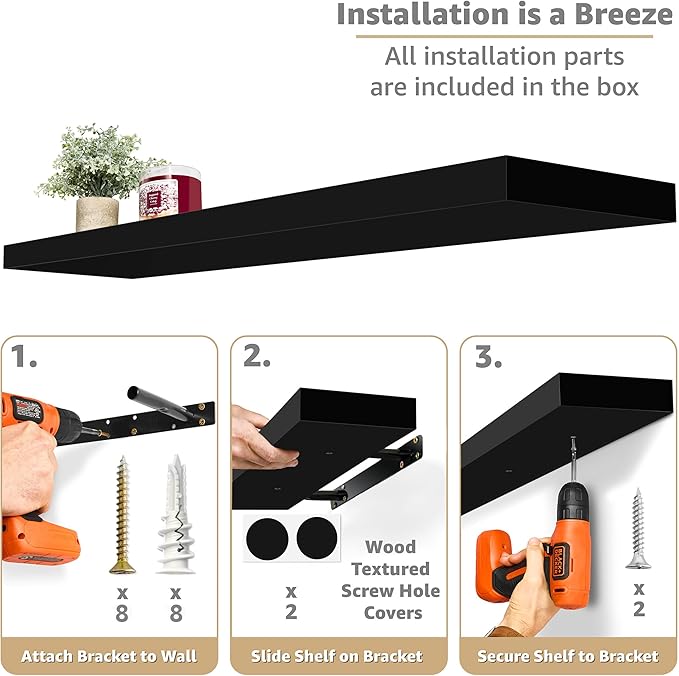 Sorbus Floating Shelves for Wall - Image 4