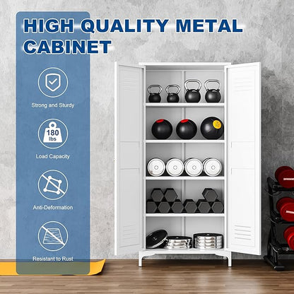 Metal Storage Cabinet-61” Tall Steel File Cabinets - Image 5