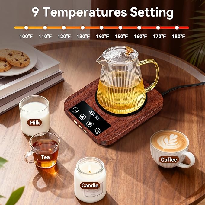 Coffee Mug Warmer & Mug Set for Desk, 36W Electric Coffee Mug Warmer - Image 2