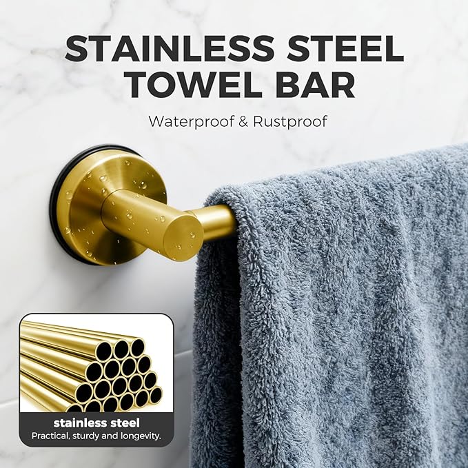 Adjustable Suction Cup Towel Bar - Image 4