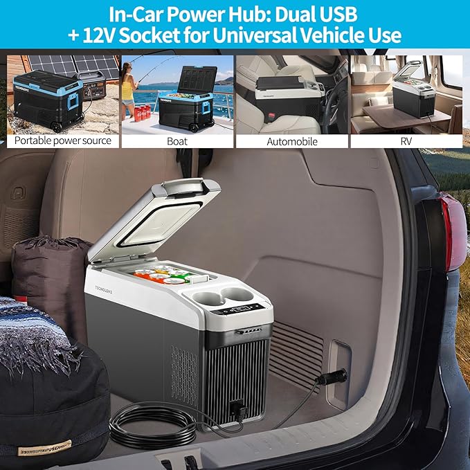 12V/24V DC Power Cord for Car Fridge Freezer、Portable Car Refrigerator，12 Volt - Image 4