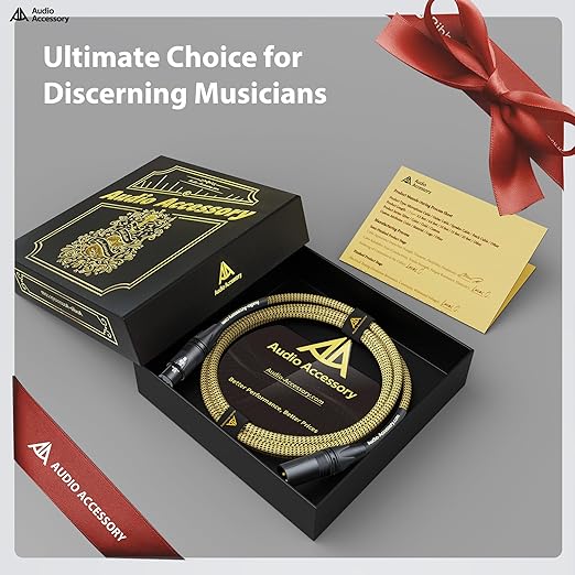 AA AUDIO ACCESSORY Gold Series Star Quad XLR Cables 15ft, Neutrik Connectors - Image 7