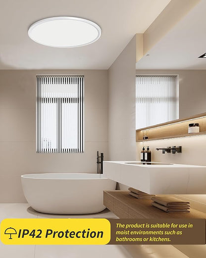 4Pack 12 Inch Remote Control Dimmable LED Flush Mount Ceiling Light Panel - Image 5