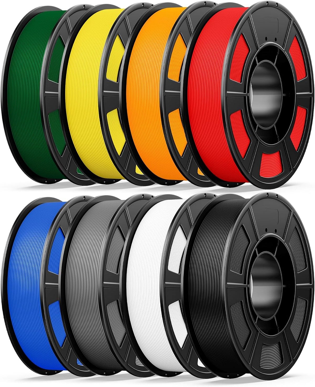 UJOY3D 8 Color PETG 3D Printer Filament Bundle, Multicolor Pack, 0.25kg*8