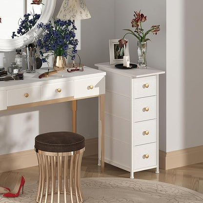GiftGo Narrow Dresser Cabinet Vertical Slim Dresser Chest of Drawers Skinny - Image 2