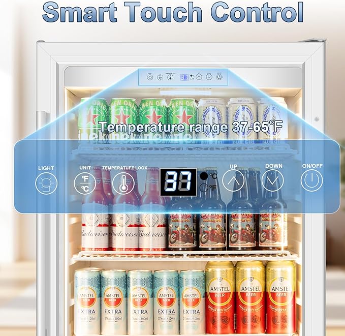Beverage Refrigerator, 4.9 Cubic Feet Undercounter/Freestanding 24 Inch - Image 6