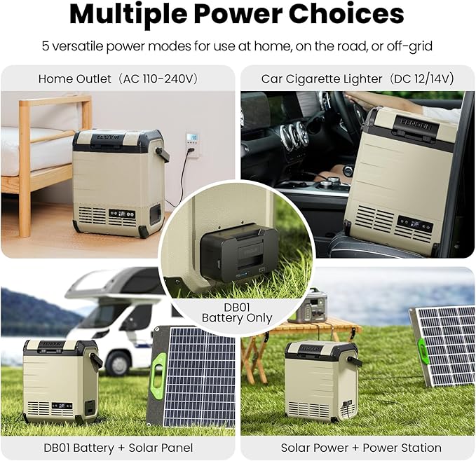 EENOUR D10 12 Volt Car Refrigerator, Portable Freezer 10.6Qt/10L Battery & - Image 4