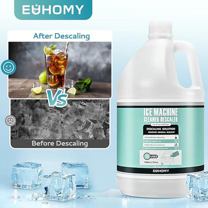 EUHOMY Max 33 Uses Ice Machine Cleaner Descaler, 128 Fl OZ Ice Maker Cleaner - Image 4