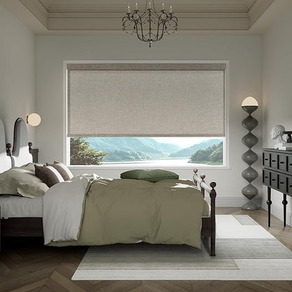 Boolegon Motorized Blinds with Remote, Light Filtering Smart Electric Window - Image 8