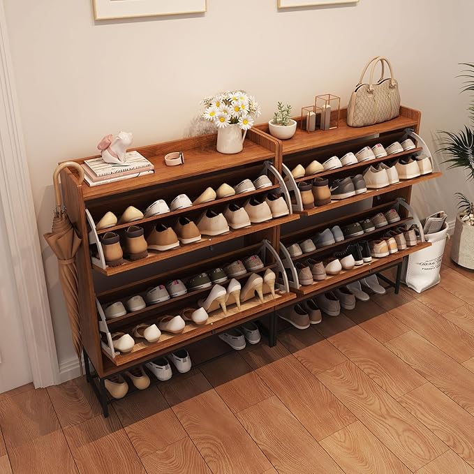 AVZEAR Narrow Shoe Storage Cabinet - Image 6