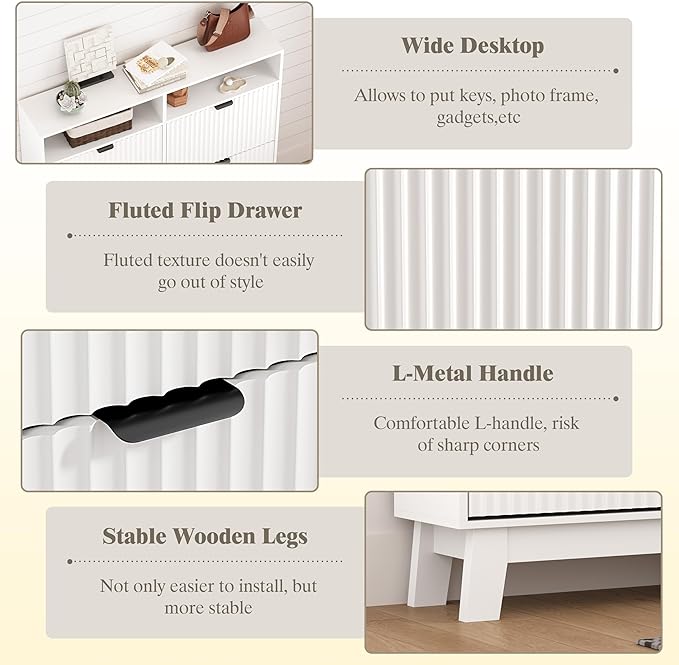 Shoe Cabinet Storage for Entryway - Image 5
