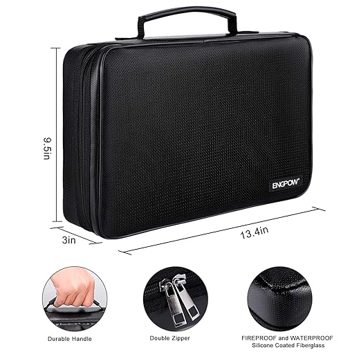 ENGPOW Battery Organizer, Fireproof Battery Organizer Storage Case - Image 2