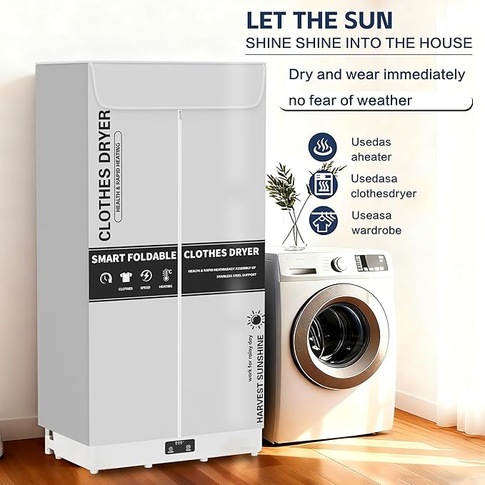 Clothes Dryer, Portable Foldable Drying Machine - Image 4