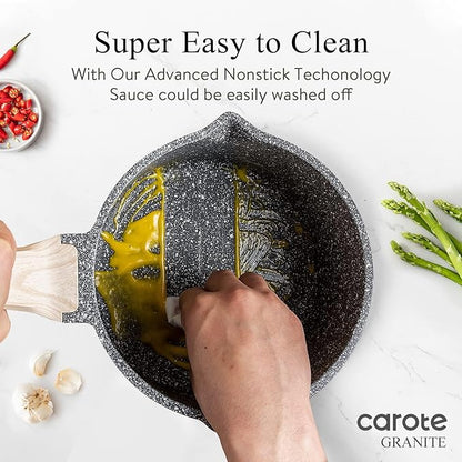 CAROTE 1.5Qt & 3.0Qt Sauce Pan Sets - Image 4
