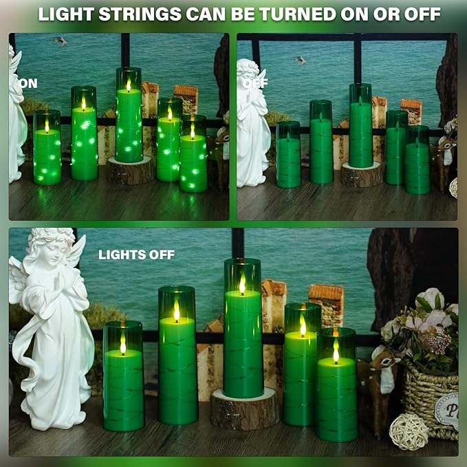 Flickering Flameless LED Candles, Battery Operated Candles 9 Pcs - Image 4
