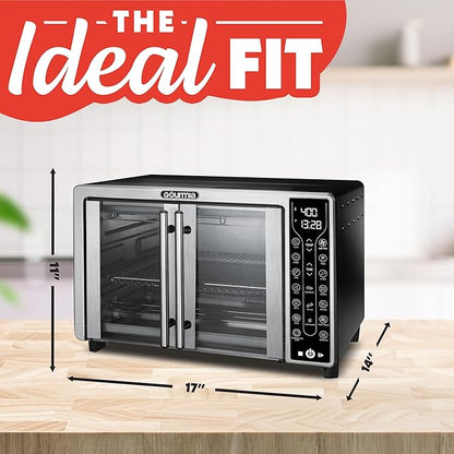 Gourmia French Door Air Fryer – 25 Qt Large Capacity Convection Oven, Fryfroce - Image 9