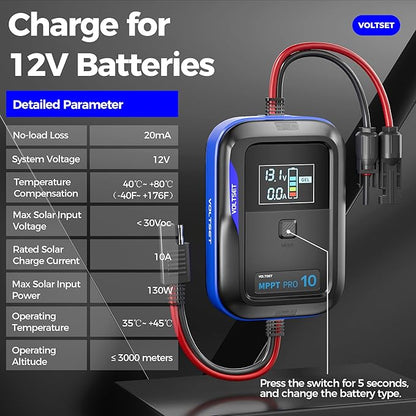 Aerospace-Grade Aluminum Voltset MPPT Solar Charge Controller : Display - Image 6
