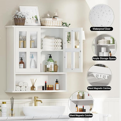 Modern Hanging Bathroom Cabinet, Sturdy Wooden Medicine Cabinet - Image 3