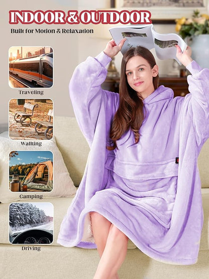 MAXEVE Heated Wearable Blanket Hoodie - Image 7