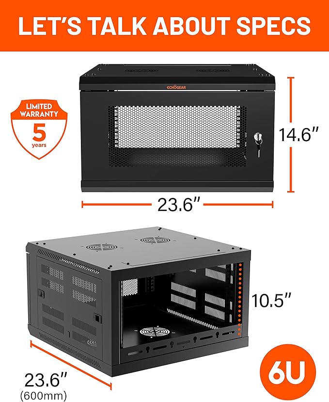 ECHOGEAR 6U Network Rack - Image 9